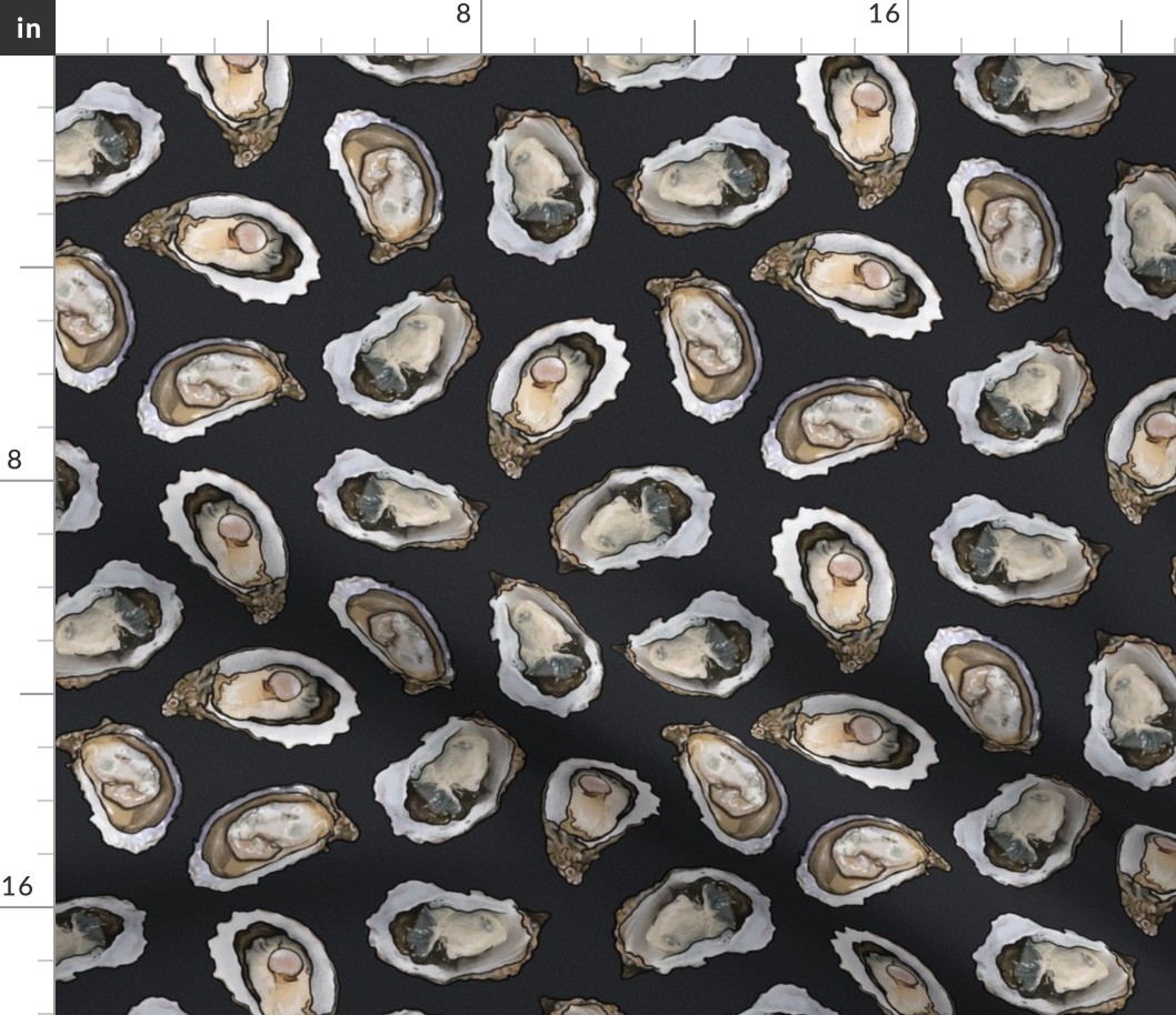Oyster Feast in Charcoal, Large