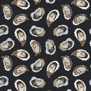Oysters and pearls, Black