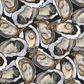 All the Oysters in Charcoal, Large