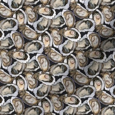 Oyster banquet, shellfish and pearls