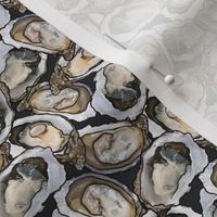 Oyster banquet, shellfish and pearls