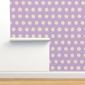 Jumbo Dots in lavender/natural