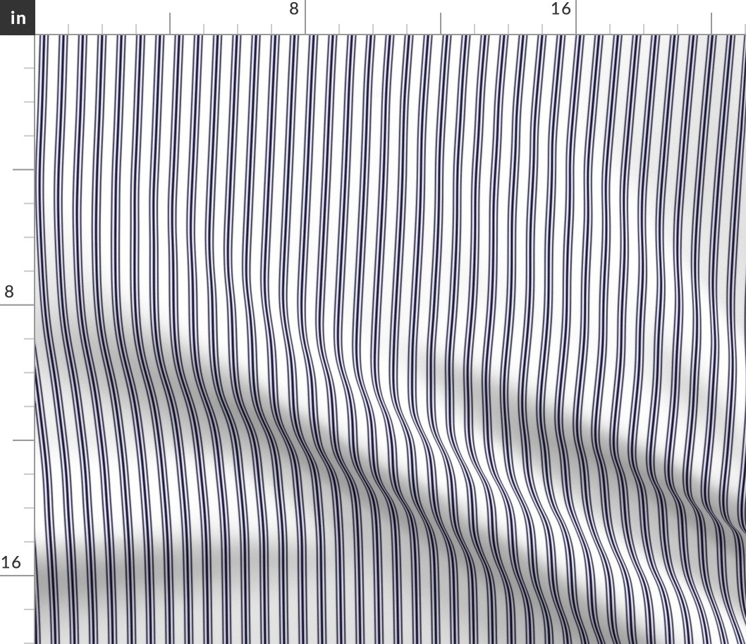 Navy Ticking Stripe