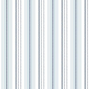 Toulouse French Ticking ~ Willow Ware Blue and White and Vow