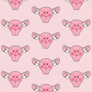 uterus on soft pink