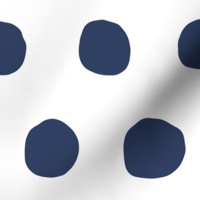 Jumbo Dots in navy/white