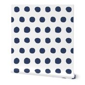 Jumbo Dots in navy/white