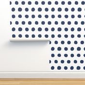 Jumbo Dots in navy/white