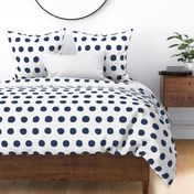 Jumbo Dots in navy/white