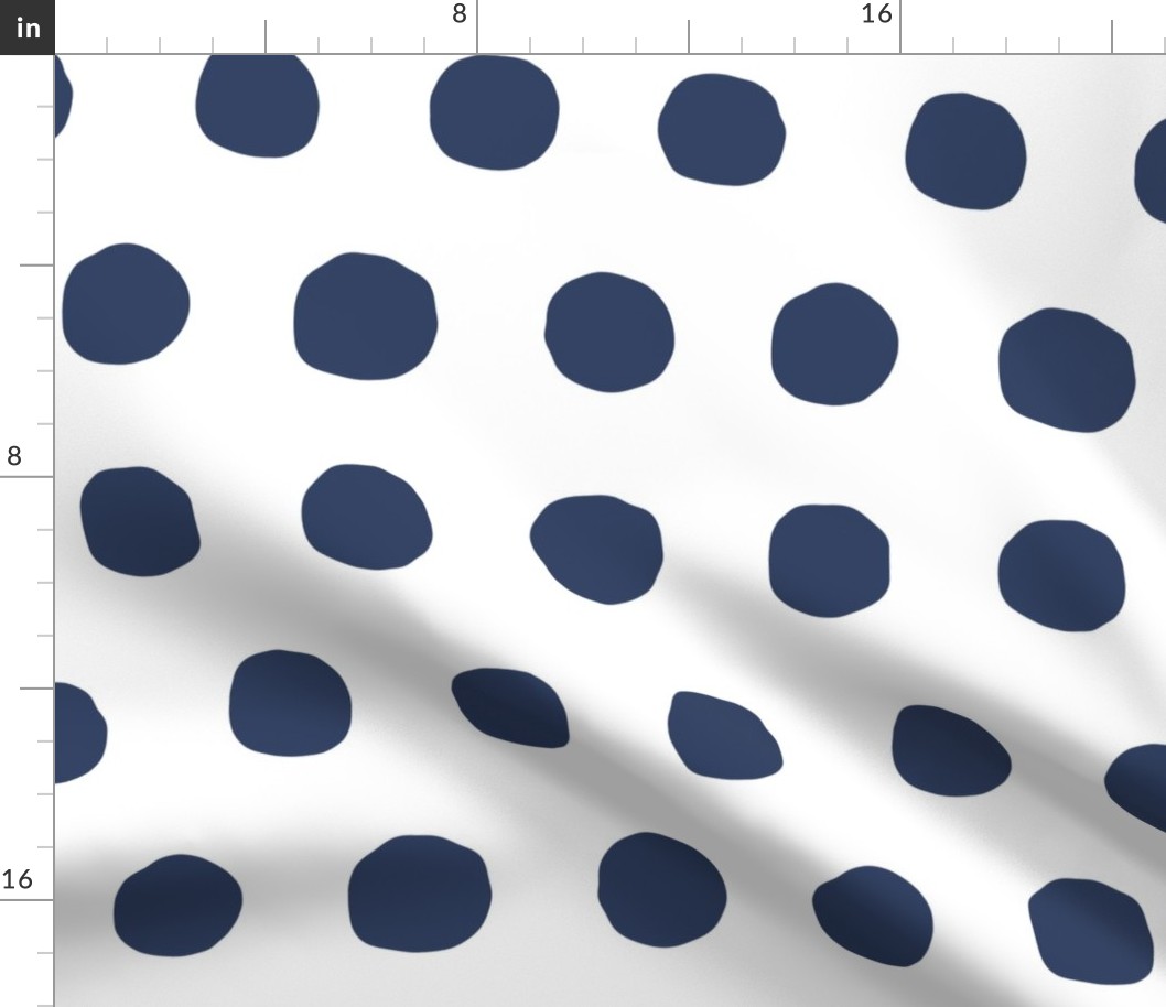 Jumbo Dots in navy/white