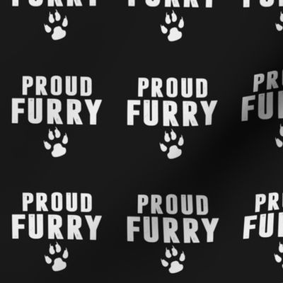 Proud Furry Paw - Funny Fursuit Fandom Gift - Small Scale