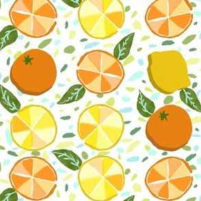 Citrus Rows on Terrazzo