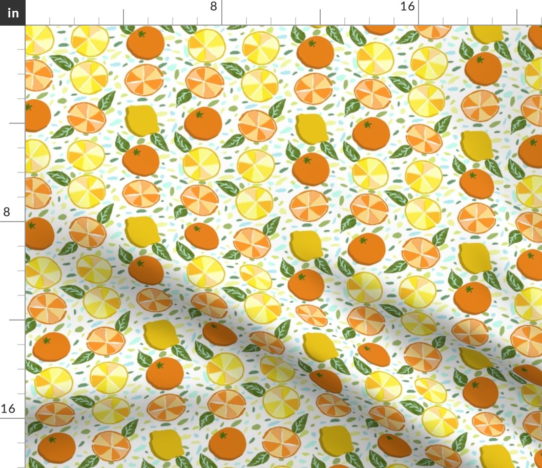 Citrus Rows on Terrazzo