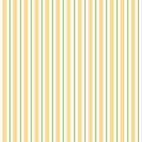 Vertical Stripes in Green, White, Yellow
