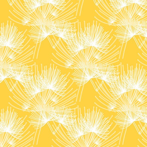 Stark Agapanthus Chic - Art Deco - egg yolk yellow, medium 