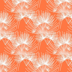 Stark Agapanthus Chic - Art Deco - peach orange, medium 