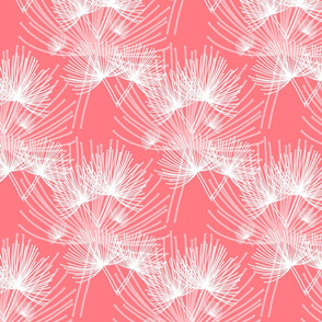 Stark Agapanthus Chic - Art Deco - coral pink, medium 