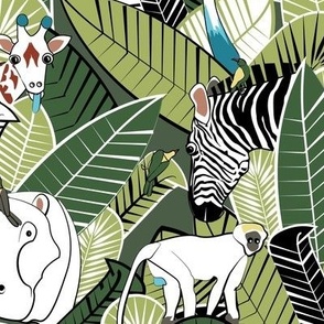 Spot the Animals - African Safari green
