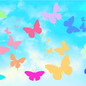 kbe-ltd_textiles's butterflies in the cloud's