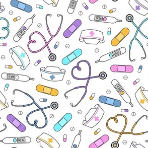 Cute Doctor Fabric, Wallpaper and Home Decor | Spoonflower
