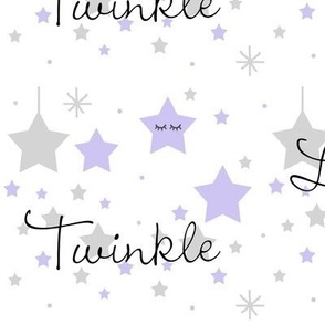 Twinkle Star Purple Baby Nursery