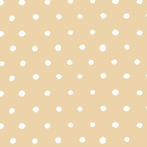 Polka Dots on Yellow Beige