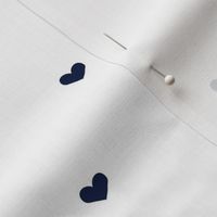 Navy Hearts // Half-brick Heart Coordinate for Whale Pod with Hearts