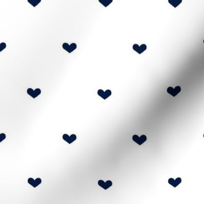 Navy Hearts // Half-brick Heart Coordinate for Whale Pod with Hearts