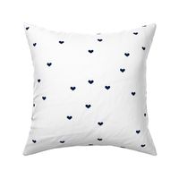 Navy Hearts // Scattered Heart Coordinate for Whale Pod with Hearts