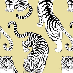 tiger line art safari (large scale)