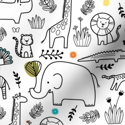 Coloring Book Zoo Halfsize
