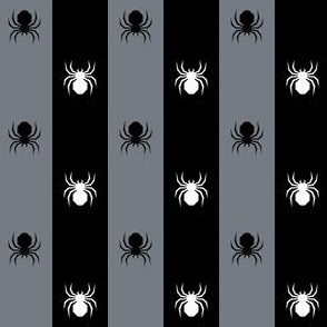 Strips & spiders - black/ liath/ white