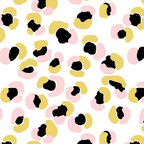 Cheetah - Black, Mustard, Pink