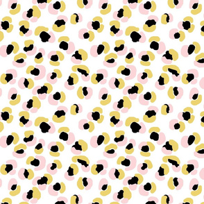 Petite Cheetah - Black, Mustard, Pink