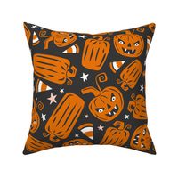 Pumpkin Patch - Halloween Black Orange Large Scale