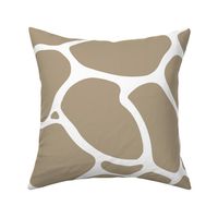 Giraffe Spots Coordinate Large | Khaki + White