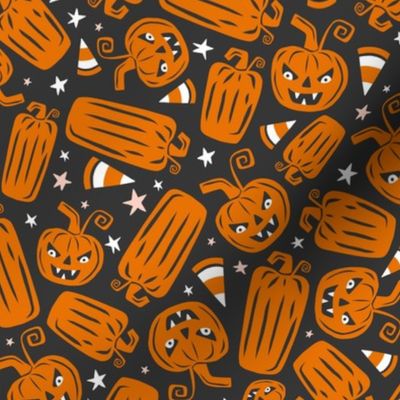 Pumpkin Patch - Halloween Black Orange Regular Scale