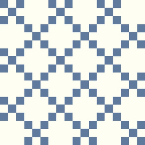 Blue and White 9 patch 