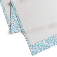 Baby Blue and White Bitsy Floral by Angel Gerardo 