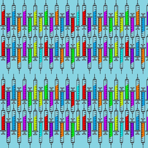 Colorful Syringes-Blue