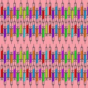 Colorful "Syringes-Pink