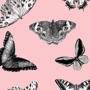 Butterflies - Pink