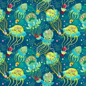 Jellyfish Balloon Parade - Aqua