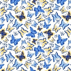 Happy Spring Butterflies V2 - Bubbly Blue