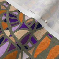 Gaudy Gaudi oranges and purples vertical by Su_G_©SuSchaefer