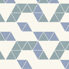 Larger scale geometric triangles // Modern nursery // 