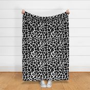 Abstract Animal Skin  Print. Black and white