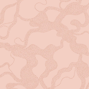 Boho Dots in Blush Pink / Big Scale