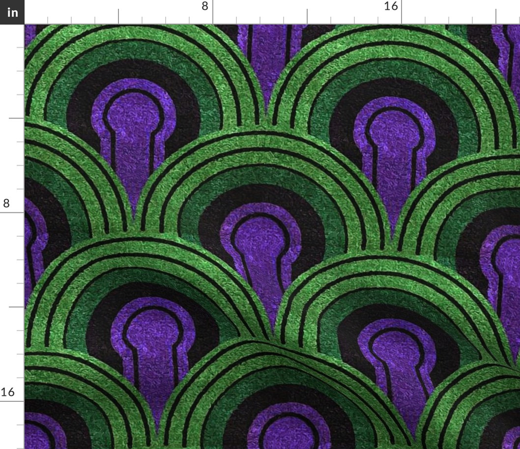 Room 237  (Duvet/Curtain Size) 10 inch arches