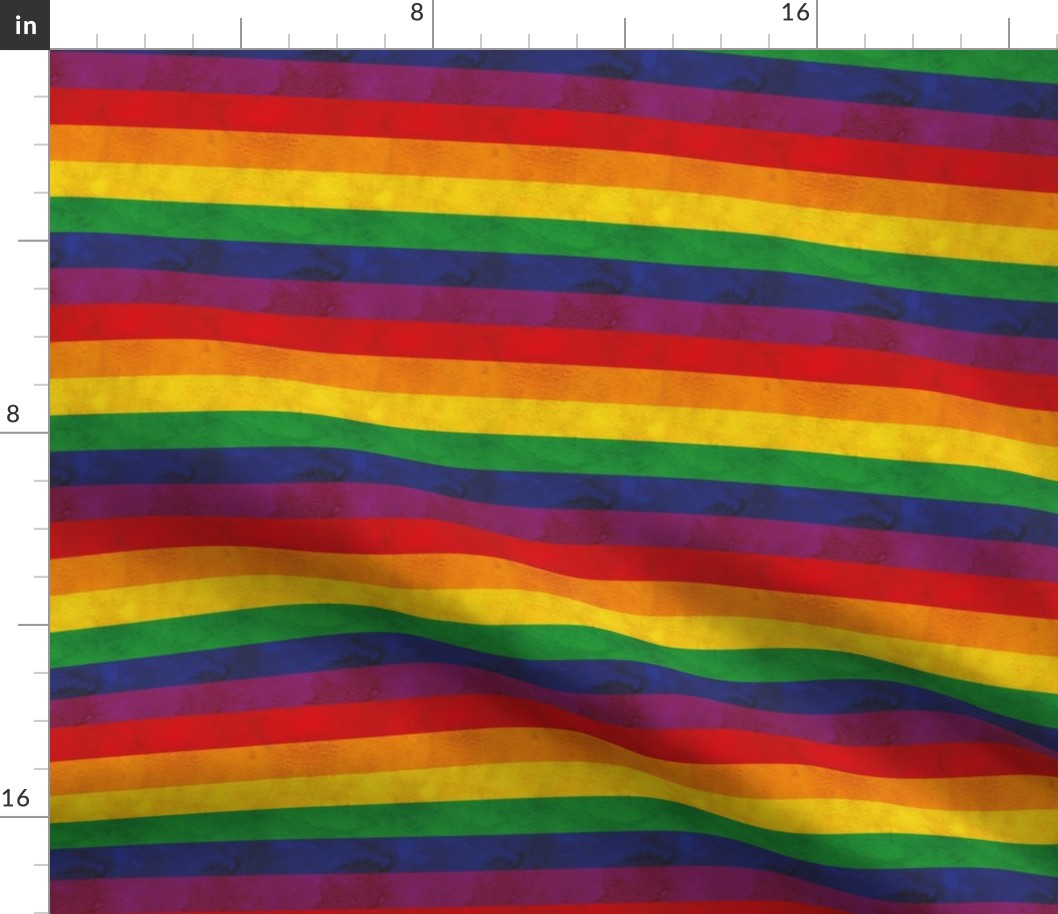 Rainbow Flag LGBT Stripes Medium